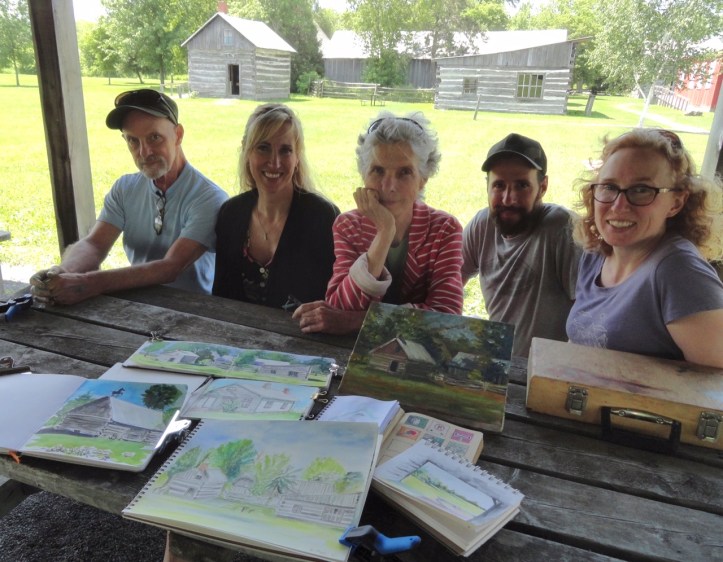 Pioneer Museum sketchers Jul19